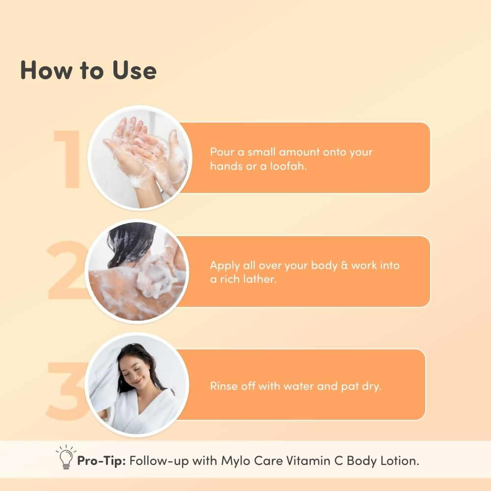 Mylo Care Vitamin C Body Wash with Honey  Grab2Buy Mylo Care Grab2Buy