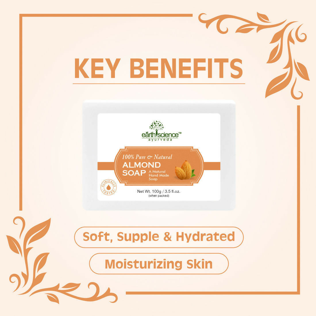 Earth Science Ayurveda Almond Bath Soap 