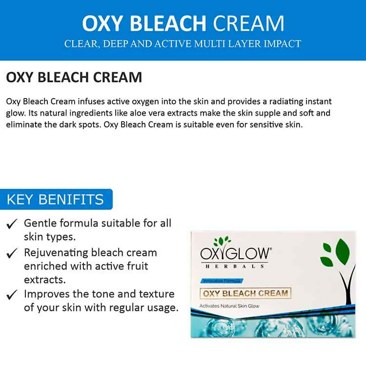 Oxyglow Herbals Oxy Bleach Cream 
