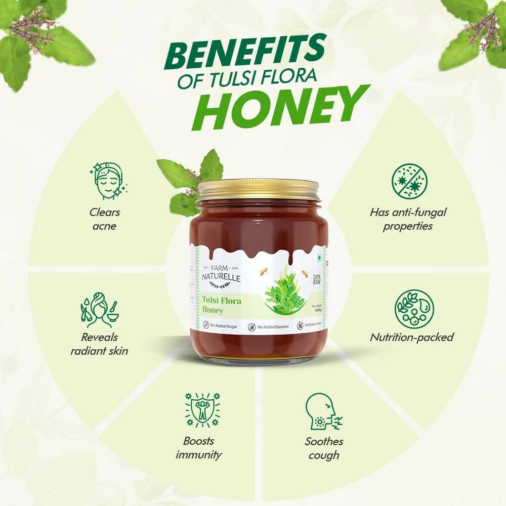 Farm Naturelle Vana Tulsi Honey Forest Flower Honey - Grab2buy