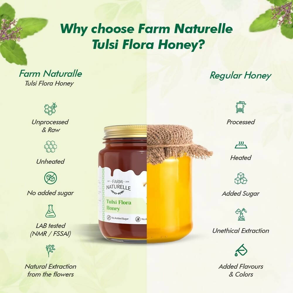 Farm Naturelle Vana Tulsi Honey Forest Flower Honey - Grab2buy