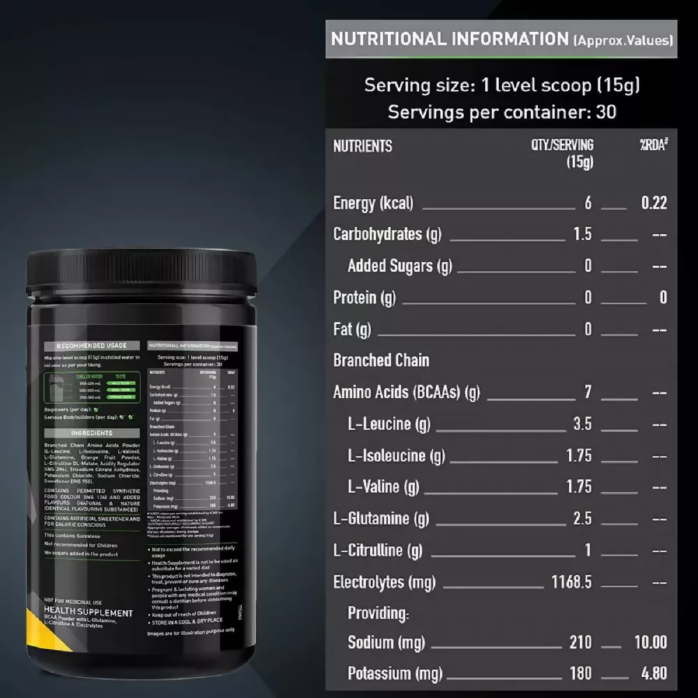 MuscleBlaze BCAA Pro Fruit Punch 