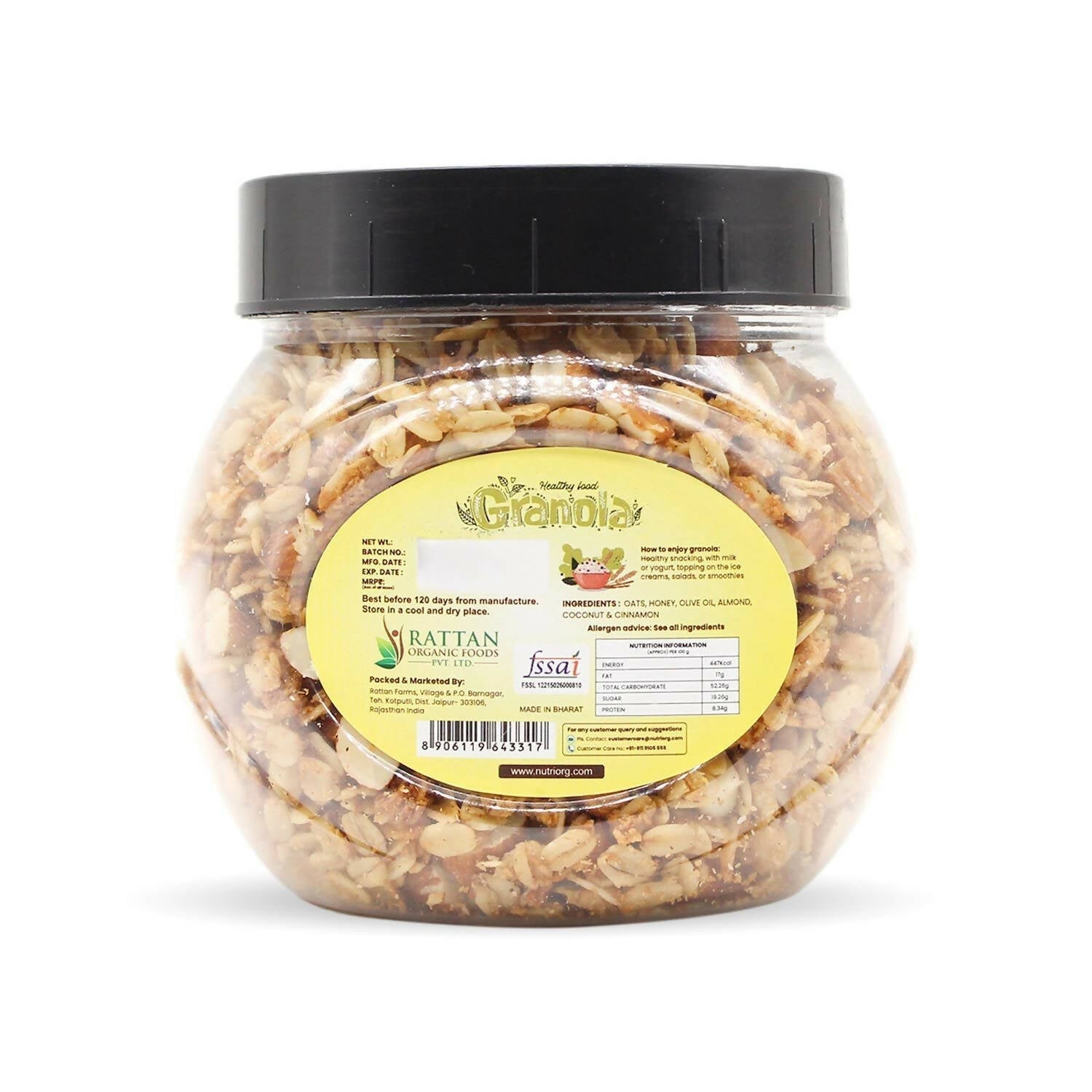 Nutriorg Crunchy Granola Honey & Almond Flavor 