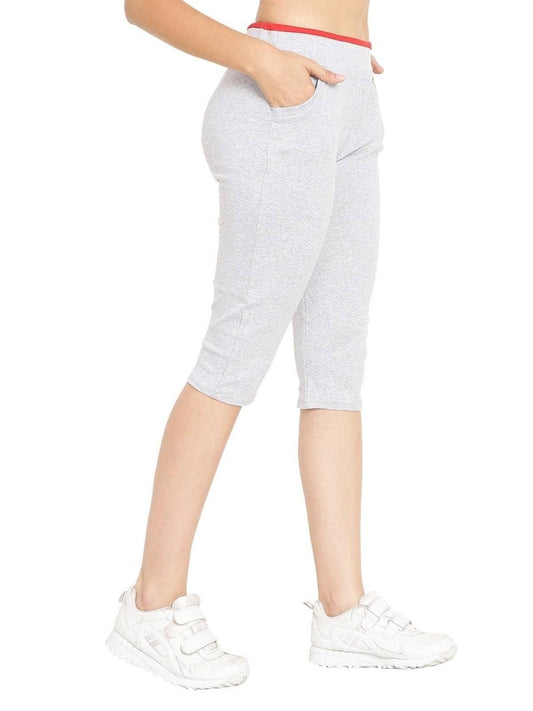 Asmaani Silver Color Capri Type with Two Side Pockets.