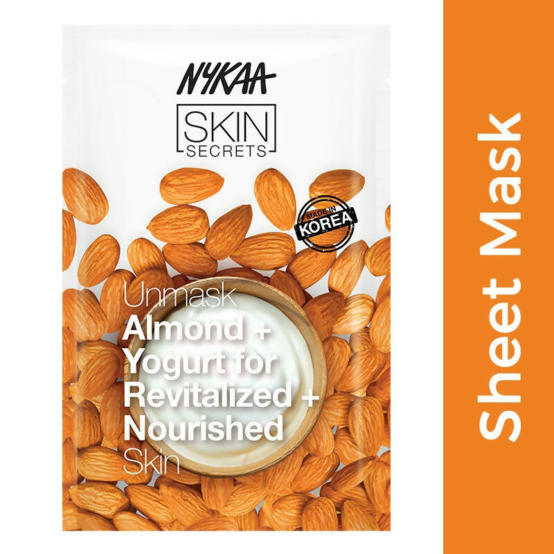 Nykaa Skin Secrets Indian Rituals Almond + Yogurt Sheet Mask For Revitalized & Nourished Skin 