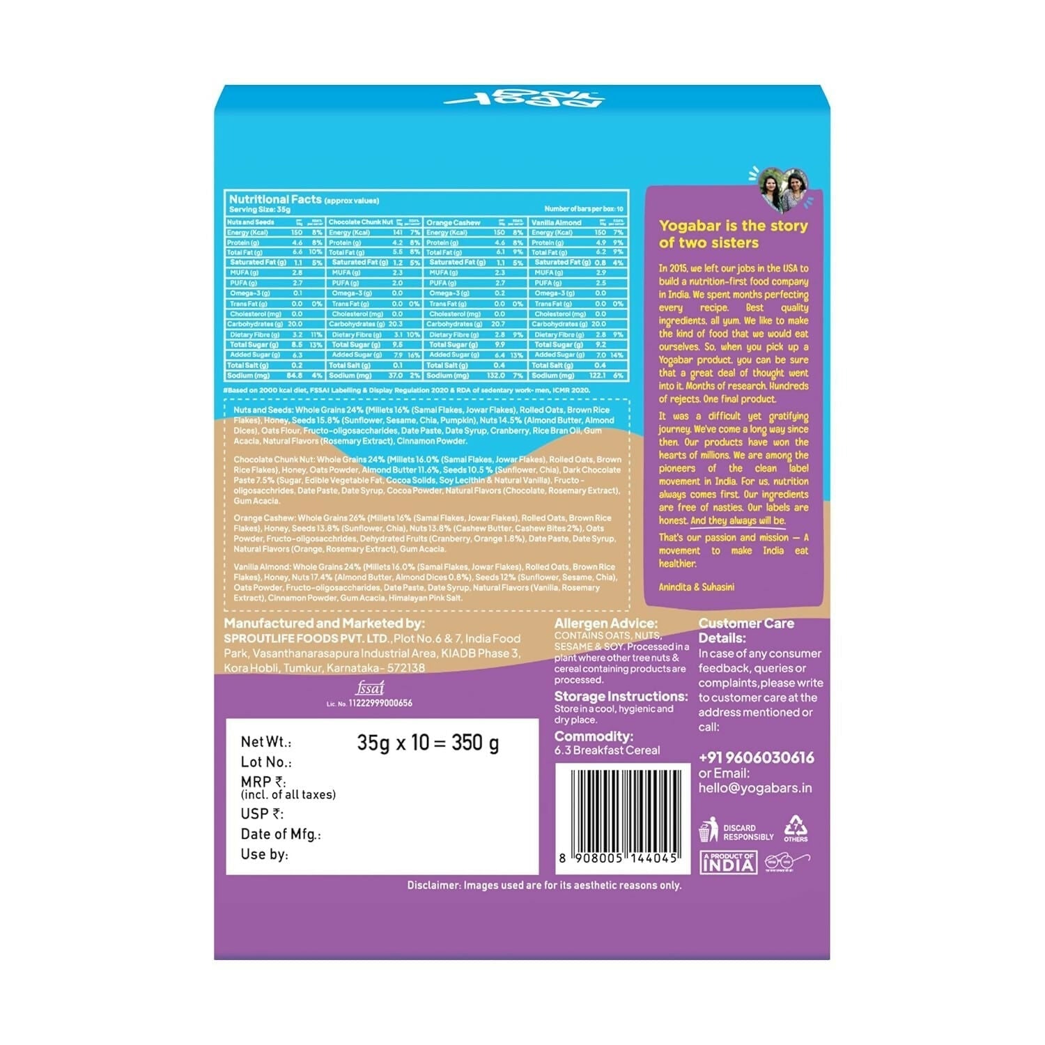 Yoga Bar Multigrain Energy Bar Combo  Grab2Buy Yoga Bar Grab2Buy