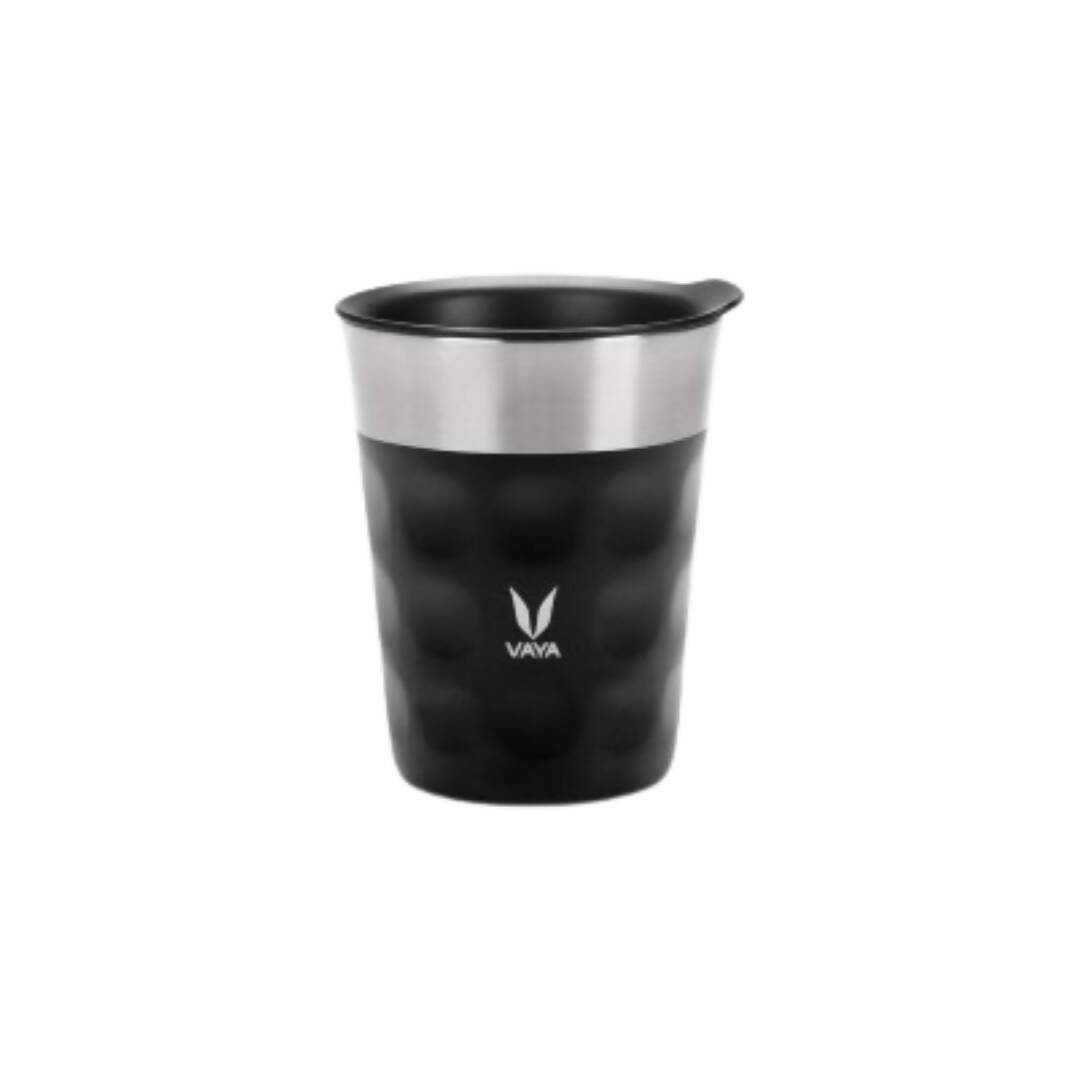 Vaya Popcup Insulated Coffee Mug Tumbler With Lid - 250 ml (Black) 
