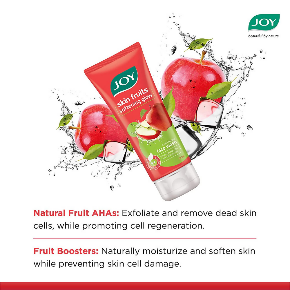 Joy Apple Face Wash For Skin Softening Dead Skin Removal & Exfoliation 
