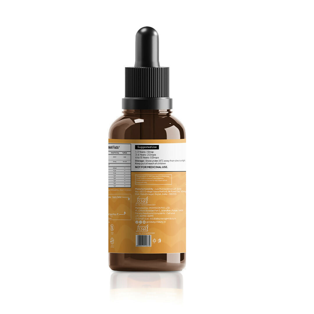 Miduty by Palak Notes Coco D3+K2 Drops For Kids & Babies 