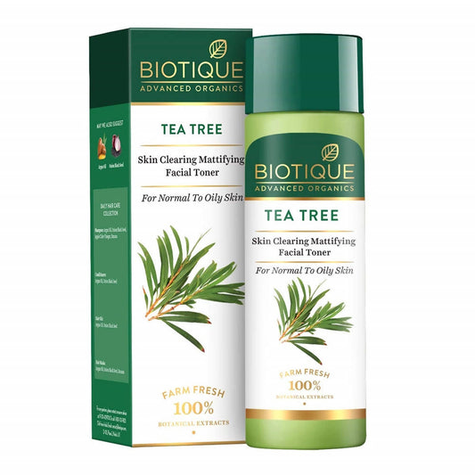Biotique Advanced Organics Tea Tree Skin Clearing Mattifying Facial Toner - Grab2buy