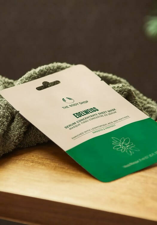 The Body Shop Edelweiss Serum Concentrate Sheet Mask  Grab2Buy The Body Shop Grab2Buy