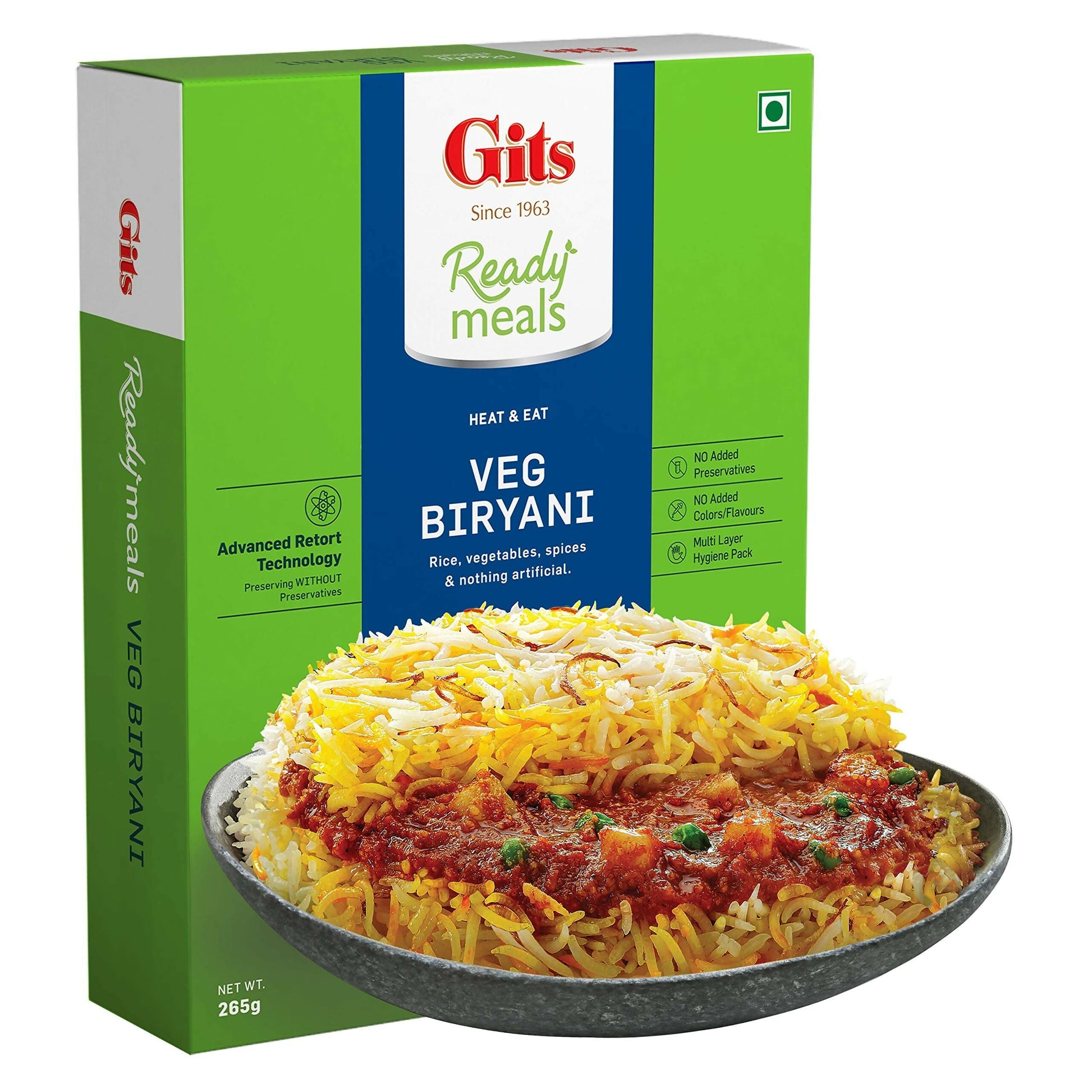 Gits Ready to Eat Veg Biryani Pure Veg 