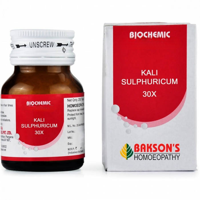 Bakson's Homeopathy Kali Sulphuricum Biochemic Tablets 
