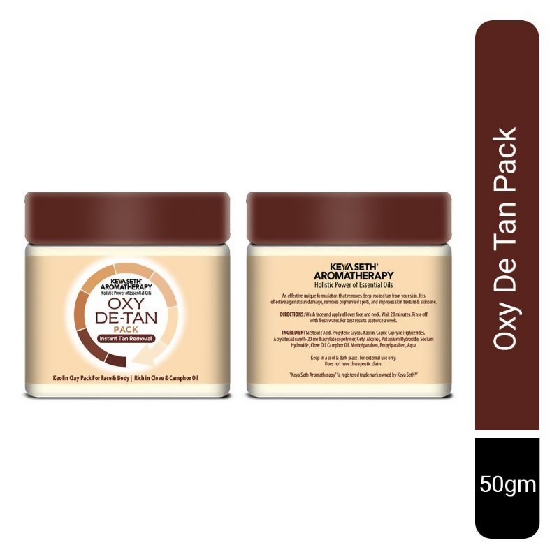 Keya Seth Aromatherapy Oxy De Tan Pack Instant Tan Removal 