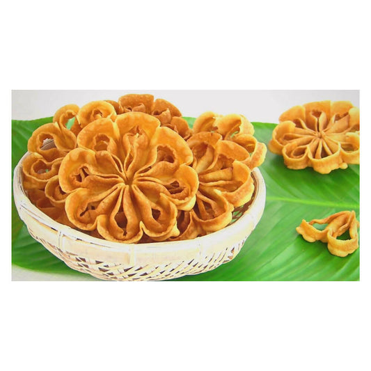 Mee Konaseema Stores Gulabi Puvvu (Rose Flower Cookie) - Grab2buy