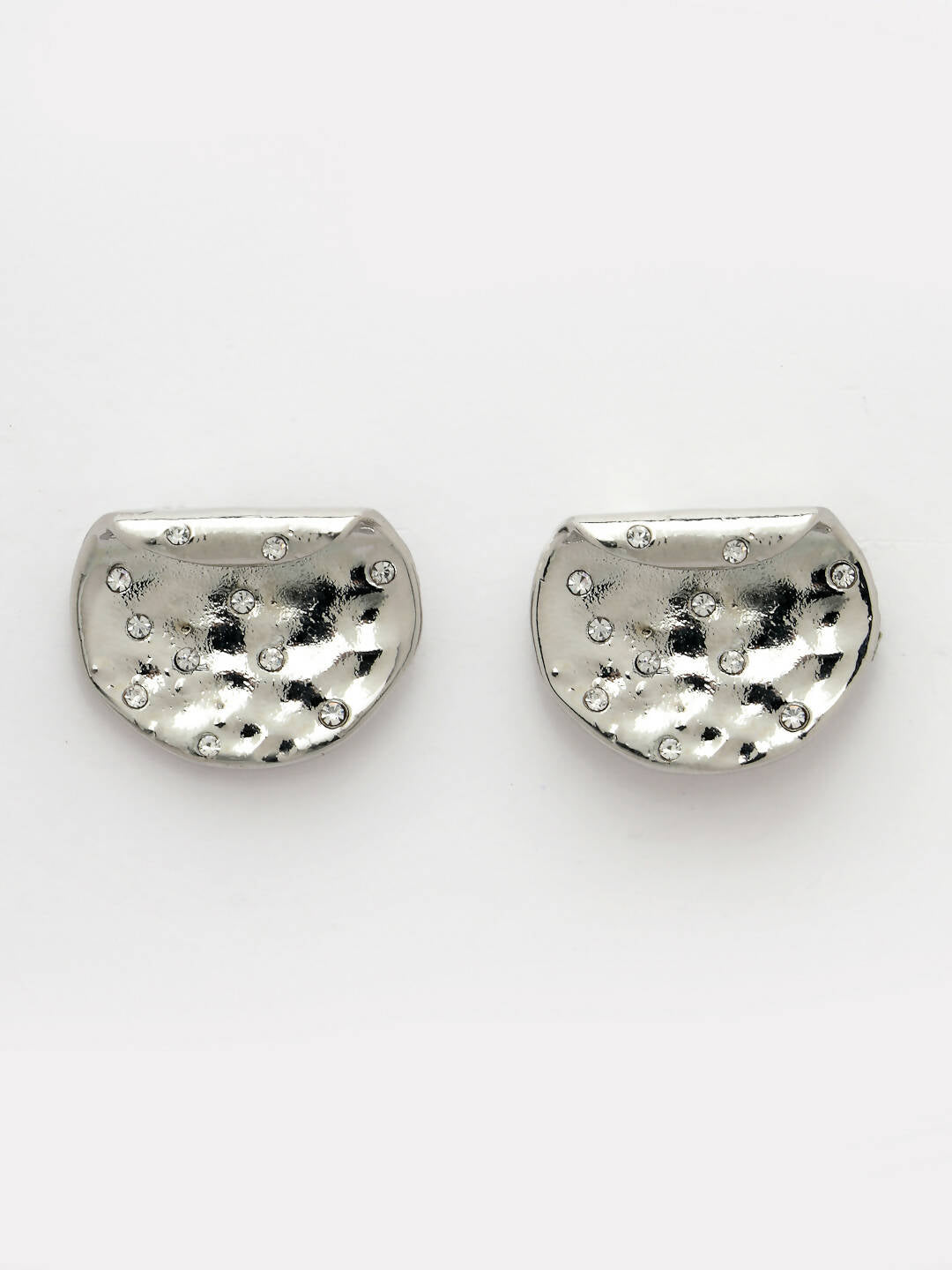 NVR Women Silver-Plated Contemporary Studs Earrings - Grab2buy