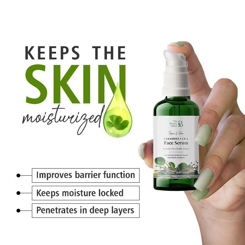 The Beauty Sailor Repair & Glow Ceramides + Cica Face Serum  Grab2Buy The Beauty Sailor Grab2Buy