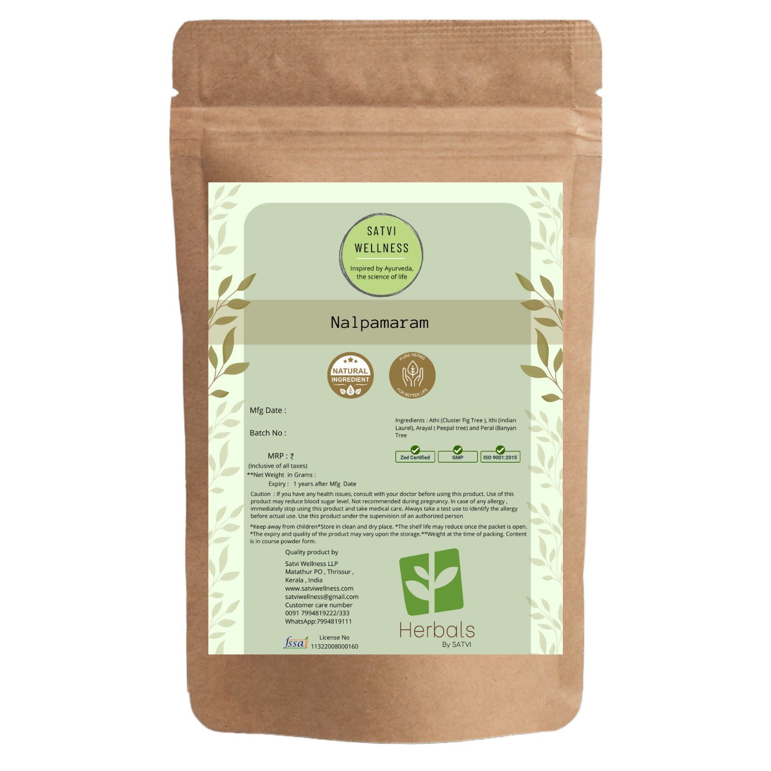 Satvi Wellness Naalpamaram Powder 