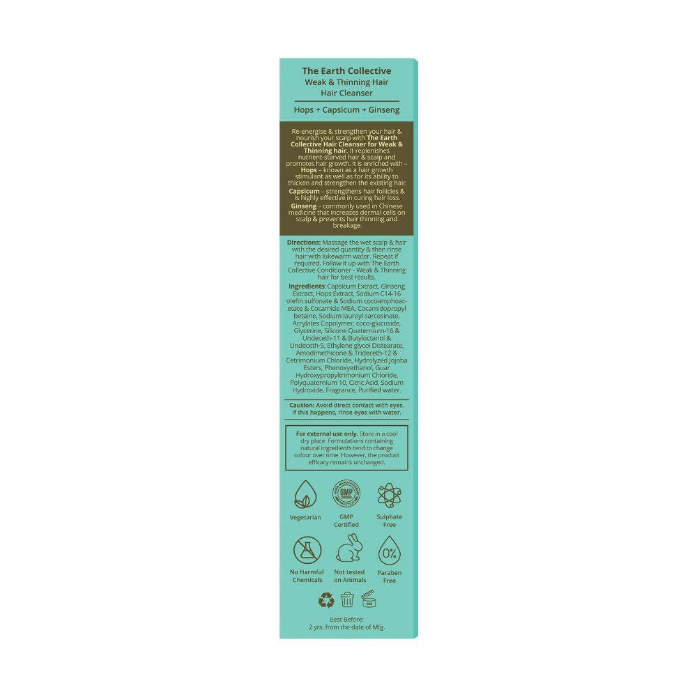 The Earth Collective Hair Cleanser - Weak & Thinning Hair  Grab2Buy The Earth Collective Grab2Buy