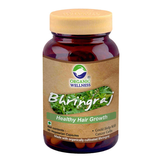 Organic Wellness Bhringraj Vegetarian Capsules - Grab2buy