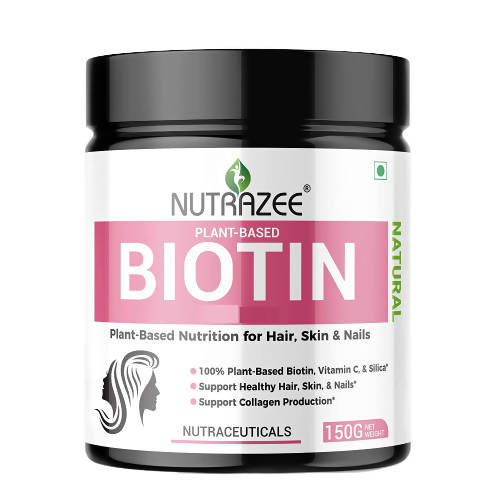 Nutrazee Plant Based Biotin Supplement 10000+ MCG 
