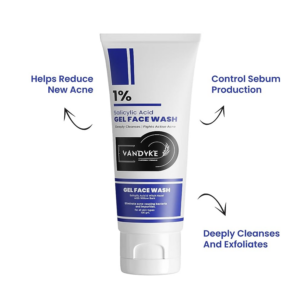 Vandyke 1% Salicylic Acid Gel Face Wash  Grab2Buy Vandyke Grab2Buy