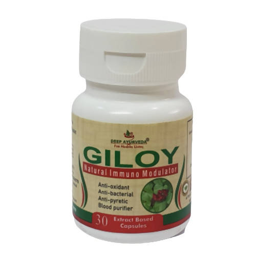 Deep Ayurveda Giloy 500mg Veg Capsules - Grab2buy