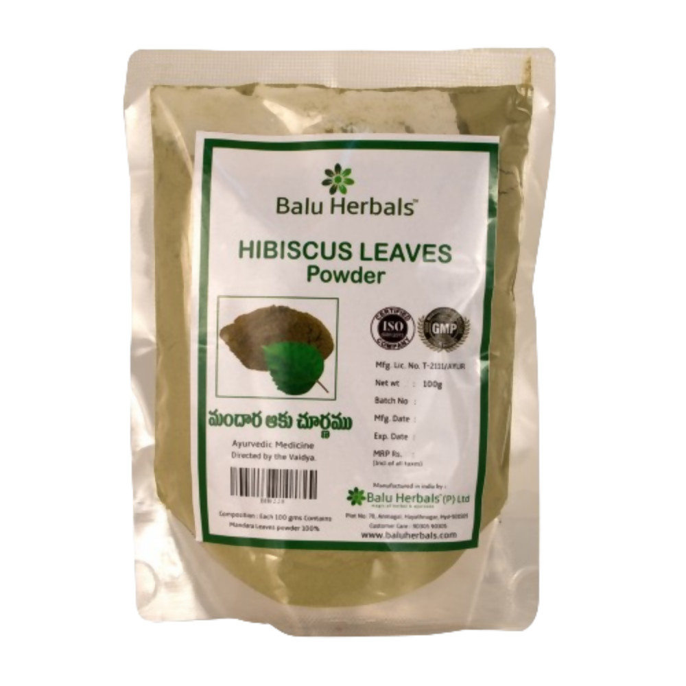 Balu Herbals Hibiscus (Mandara) Leaves Powder - Grab2buy