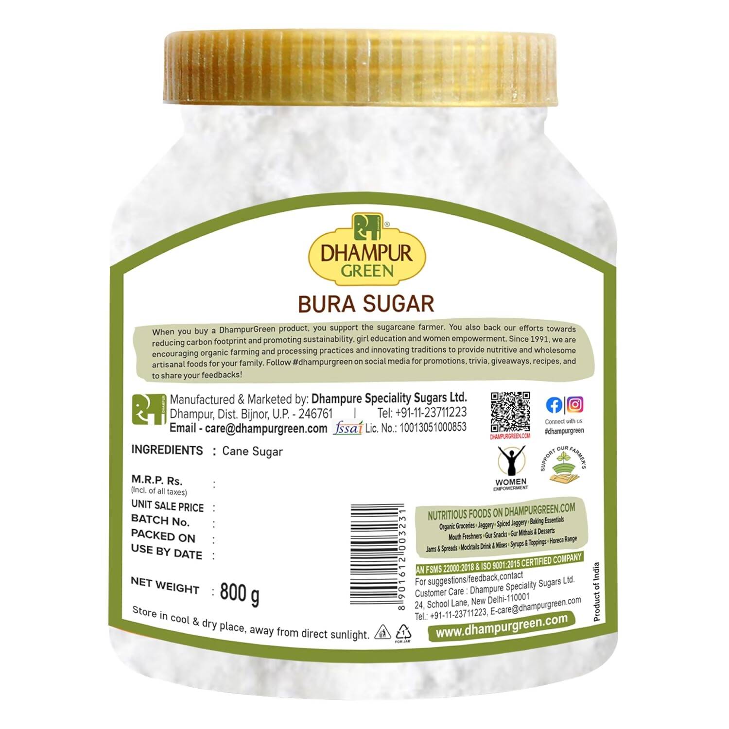 Dhampur Green Bura Sugar 