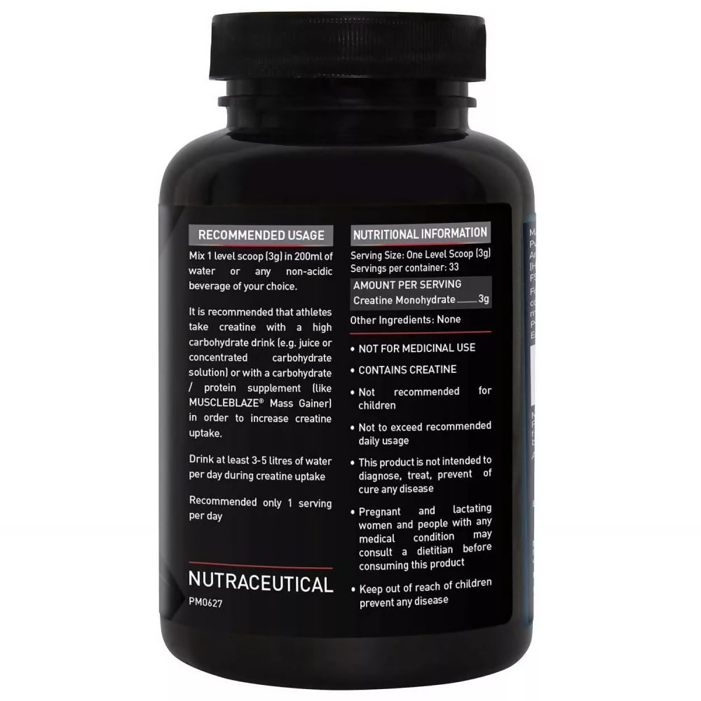 MuscleBlaze Creatine Monohydrate Unflavored 