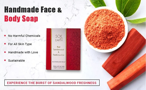 Handmade Soap - Red Sandalwood Frankin 