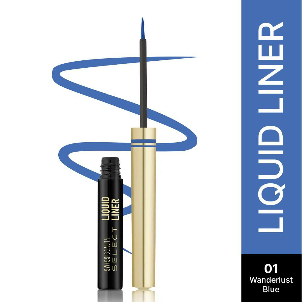 Swiss Beauty Select Here To Stay Liquid Liner, 1-Wanderlust Blue 