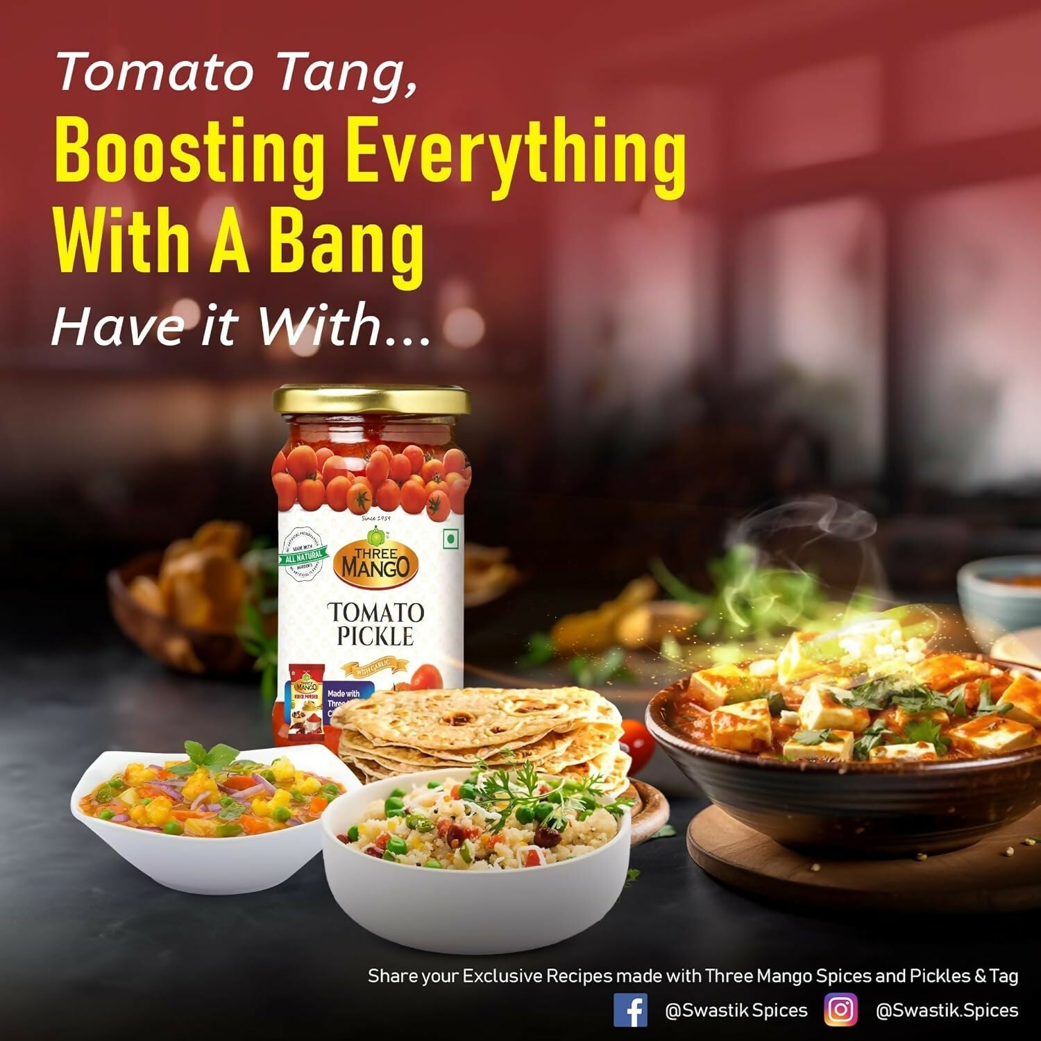 Three Mango Tamato Pickle (Achaar)  Grab2Buy Three Mango Grab2Buy