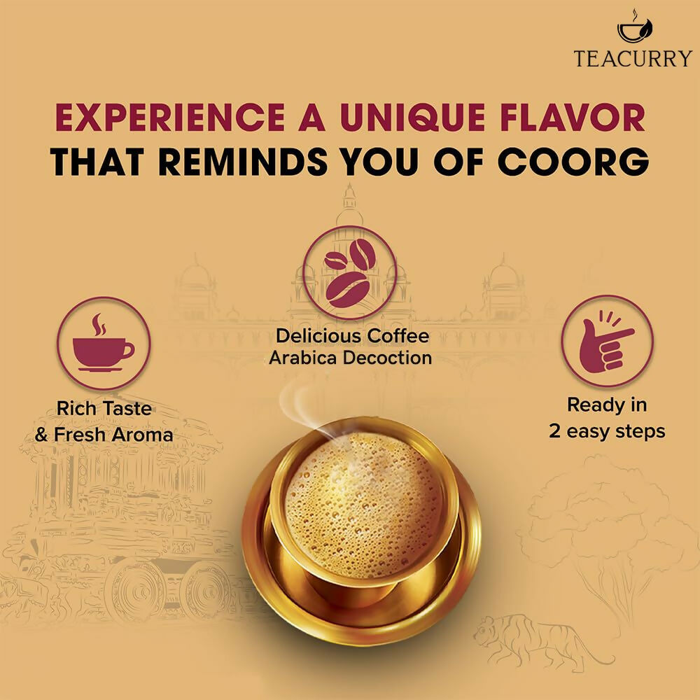 Teacurry South Indian Filter Coffee (100% Arabica Ground Coffee) for Authentic South Indian Taste - Kaapi Coffee 
