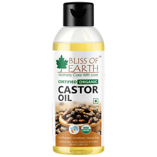 Bliss of Earth Certified Organic Castor Oil - Grab2buy