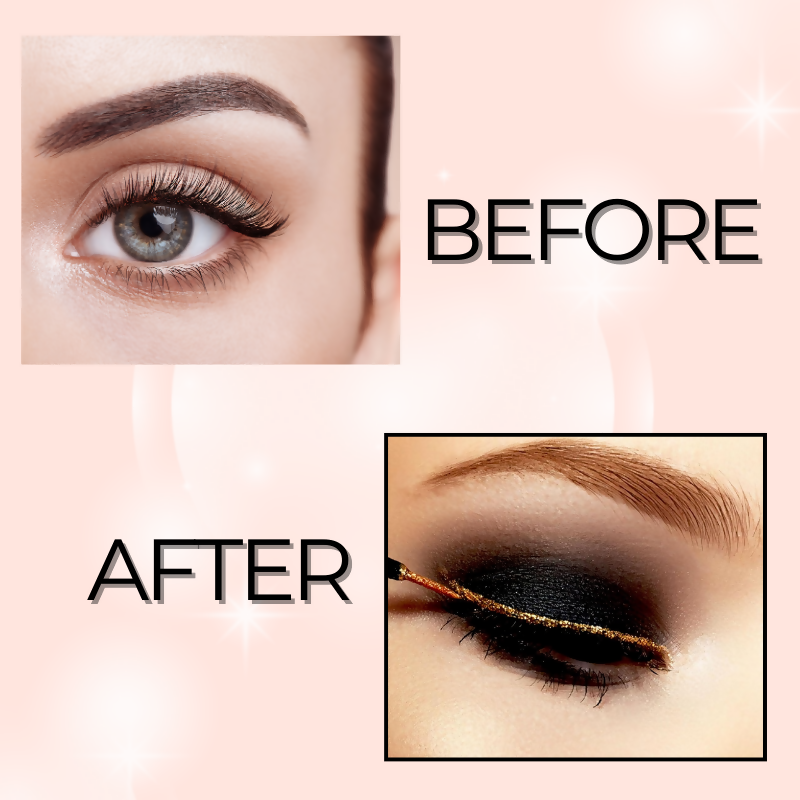 BOBI Glitter Eyeliner Orange Diamond Sparkle Finish