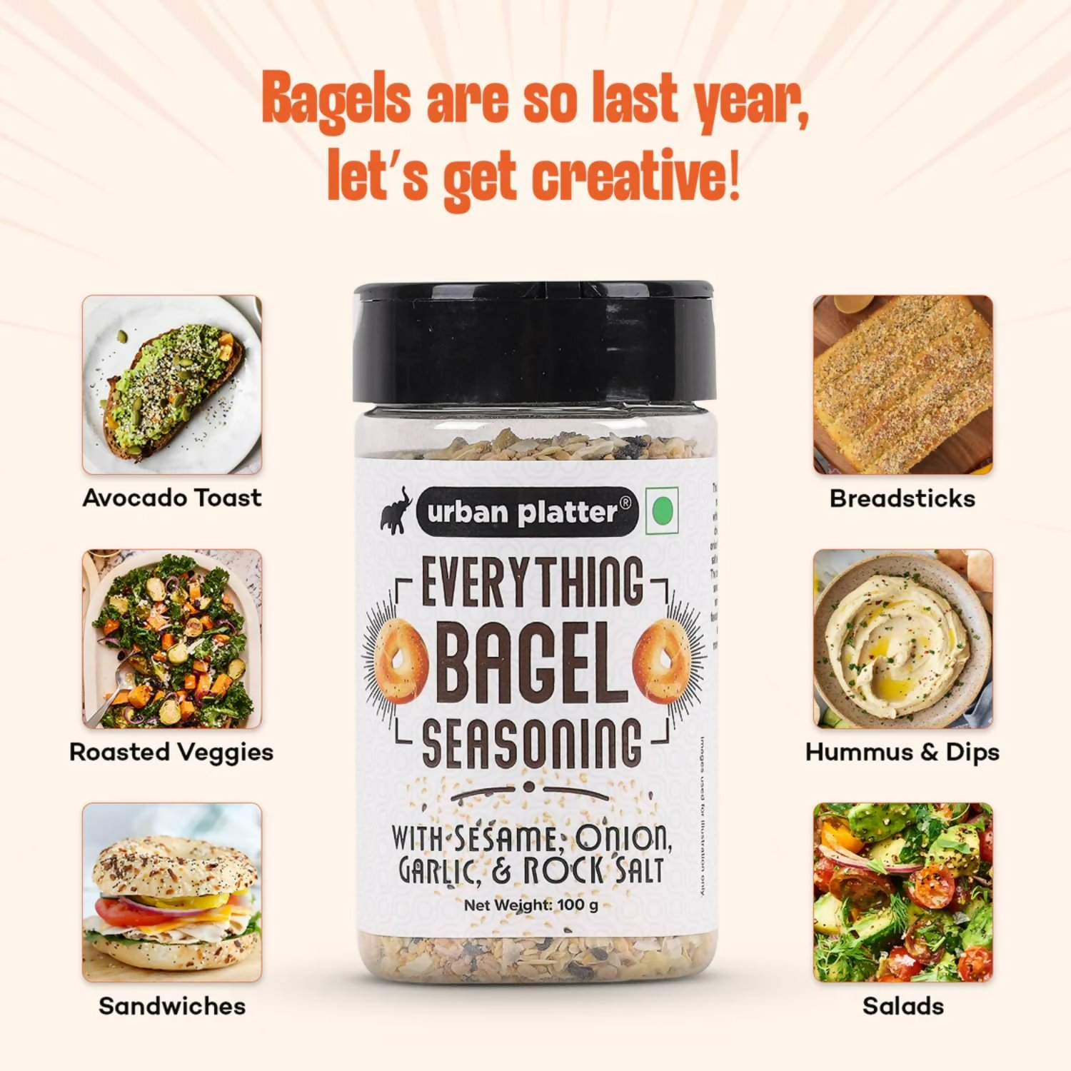 Urban Platter Everything Bagel Seasoning  Grab2Buy Urban Platter Grab2Buy