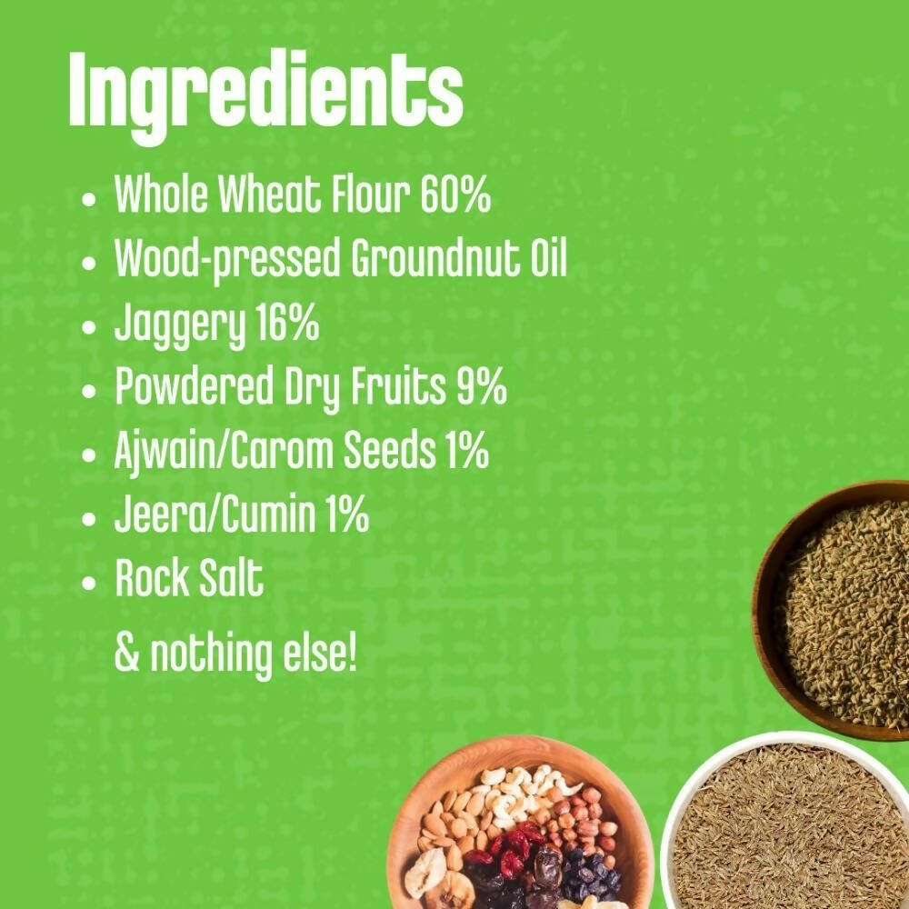 Early Foods Whole Wheat Ajwain Jaggery Teething Sticks 