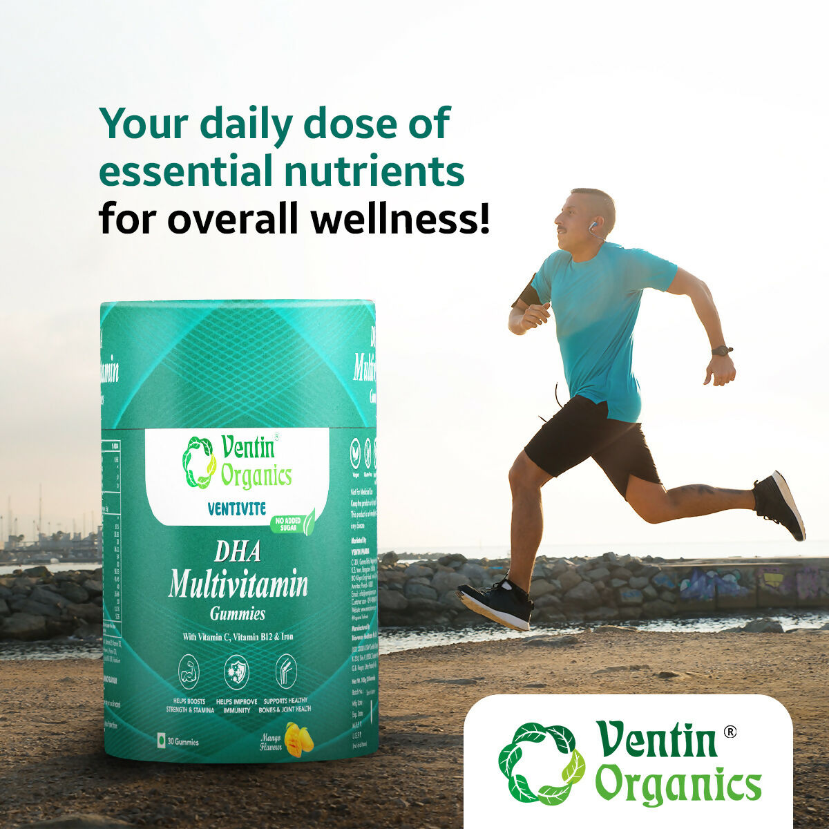 Ventin Organics Ventivite DHA Multivitamin Gummies 