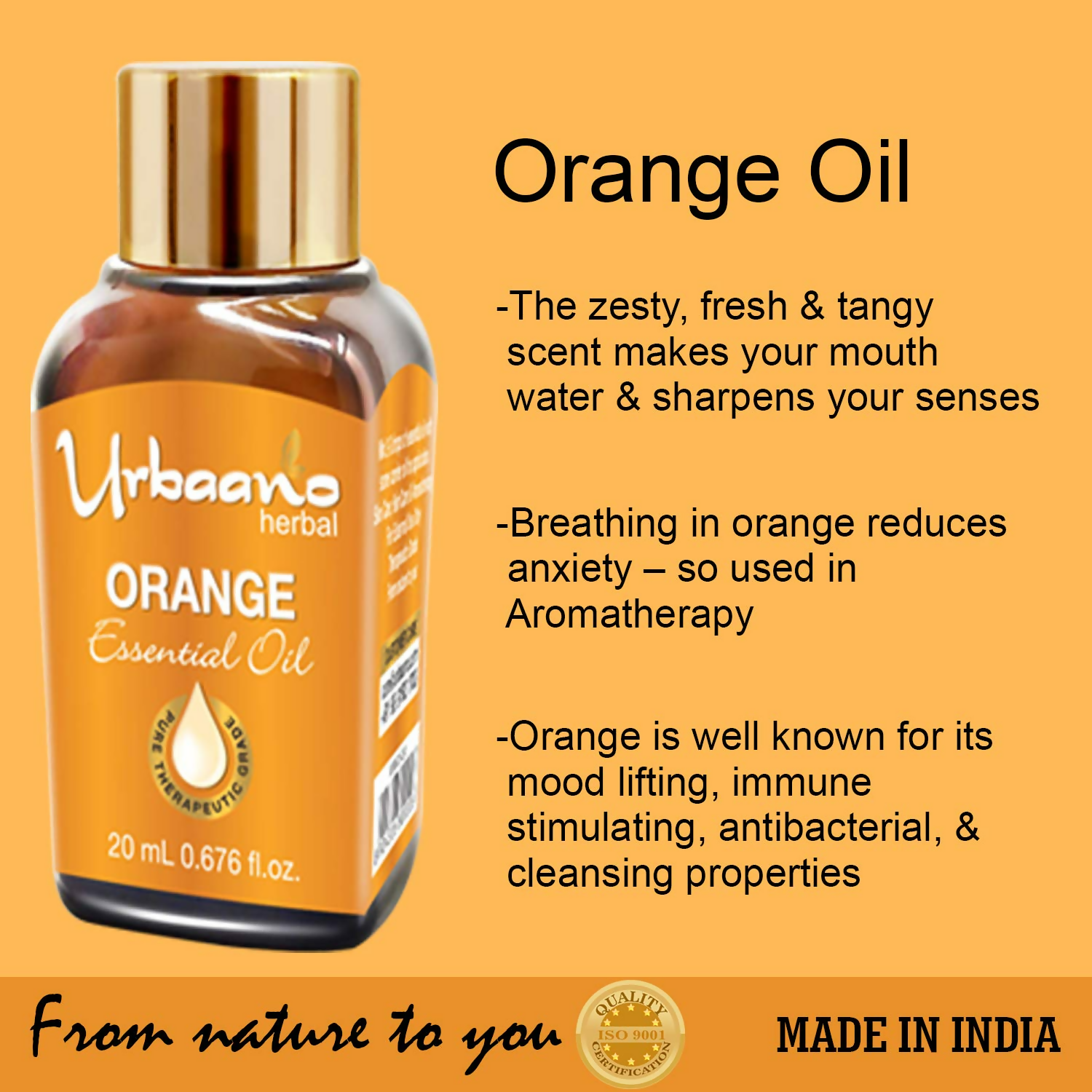 Urbaano Herbal Orange Essential Oil 