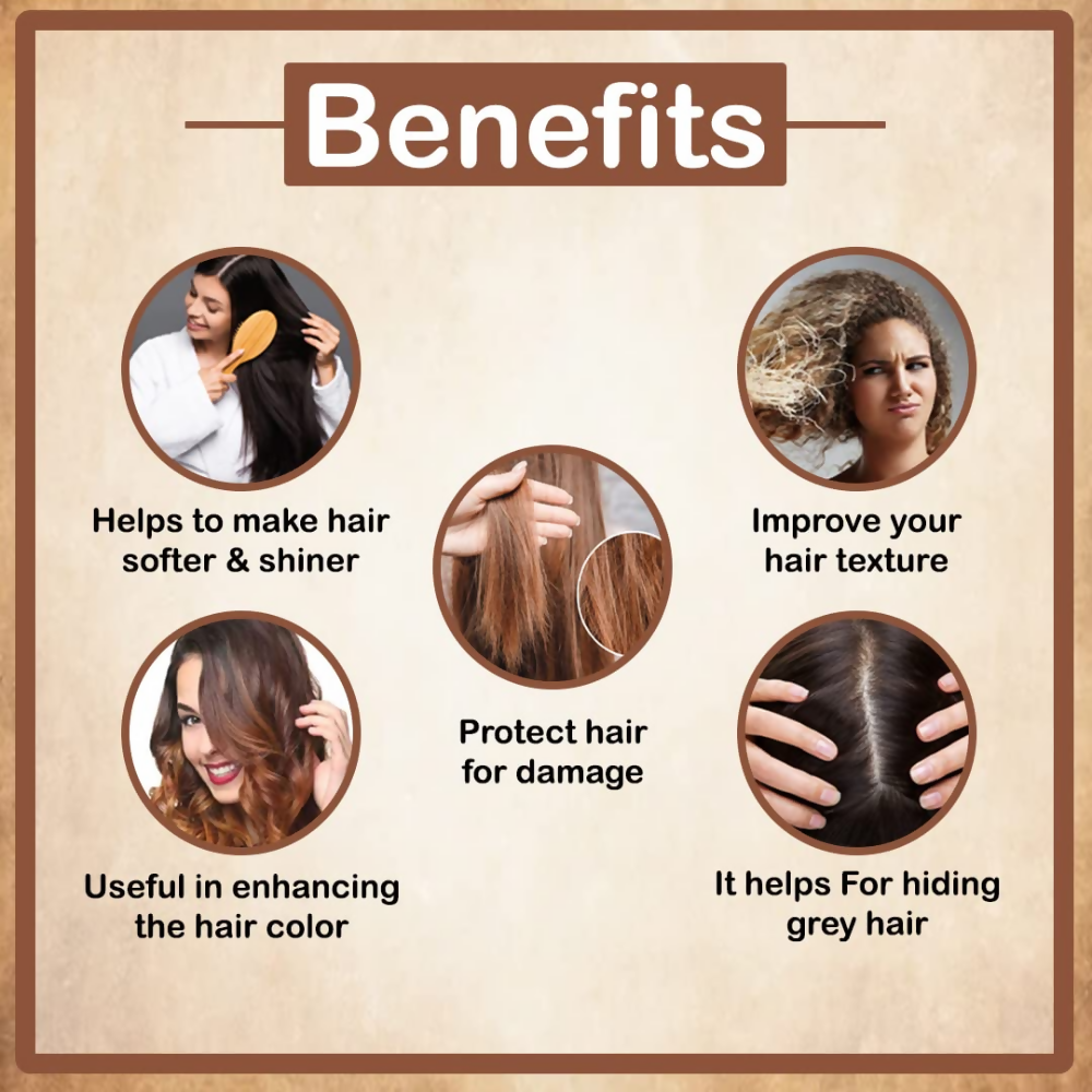 VedicAyurveda Henna Hair Color - Chestnut Brown  Grab2Buy VedicAyurveda Grab2Buy