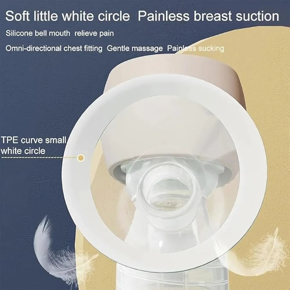 Hands Free Breast Pump, Wearable Breastfeeding Pump, Lightweight Portable Electric Pump 4 Modes & 12 Suction Levels, Comfortable & Low Noise, 24mm Flange, 1 Pack | Hanscure