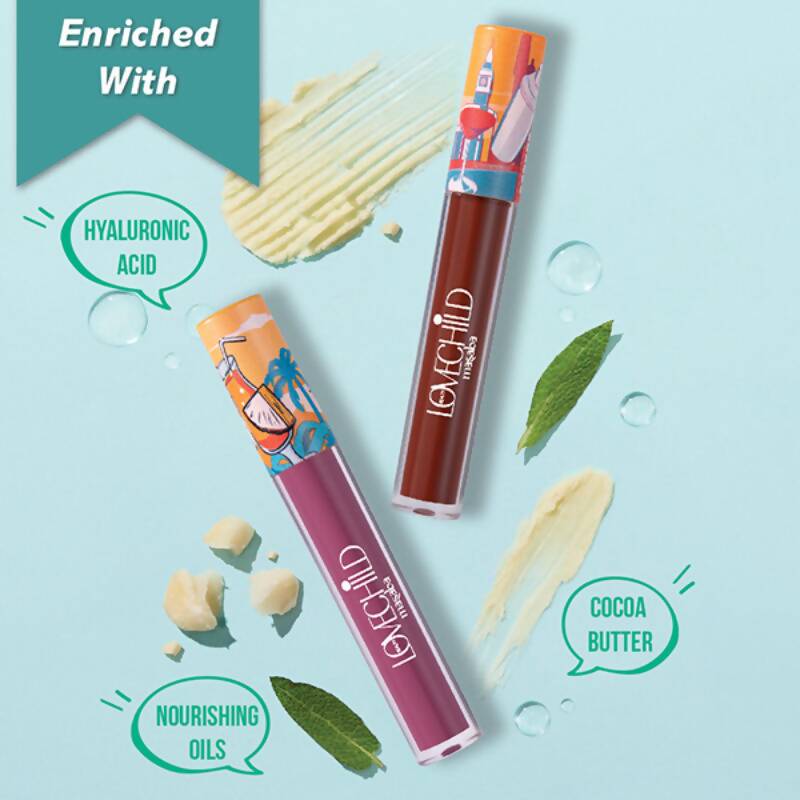 LoveChild By Masaba Gupta Mamma Mia Lush-Matte Lip Creme - Jamun Cooler 