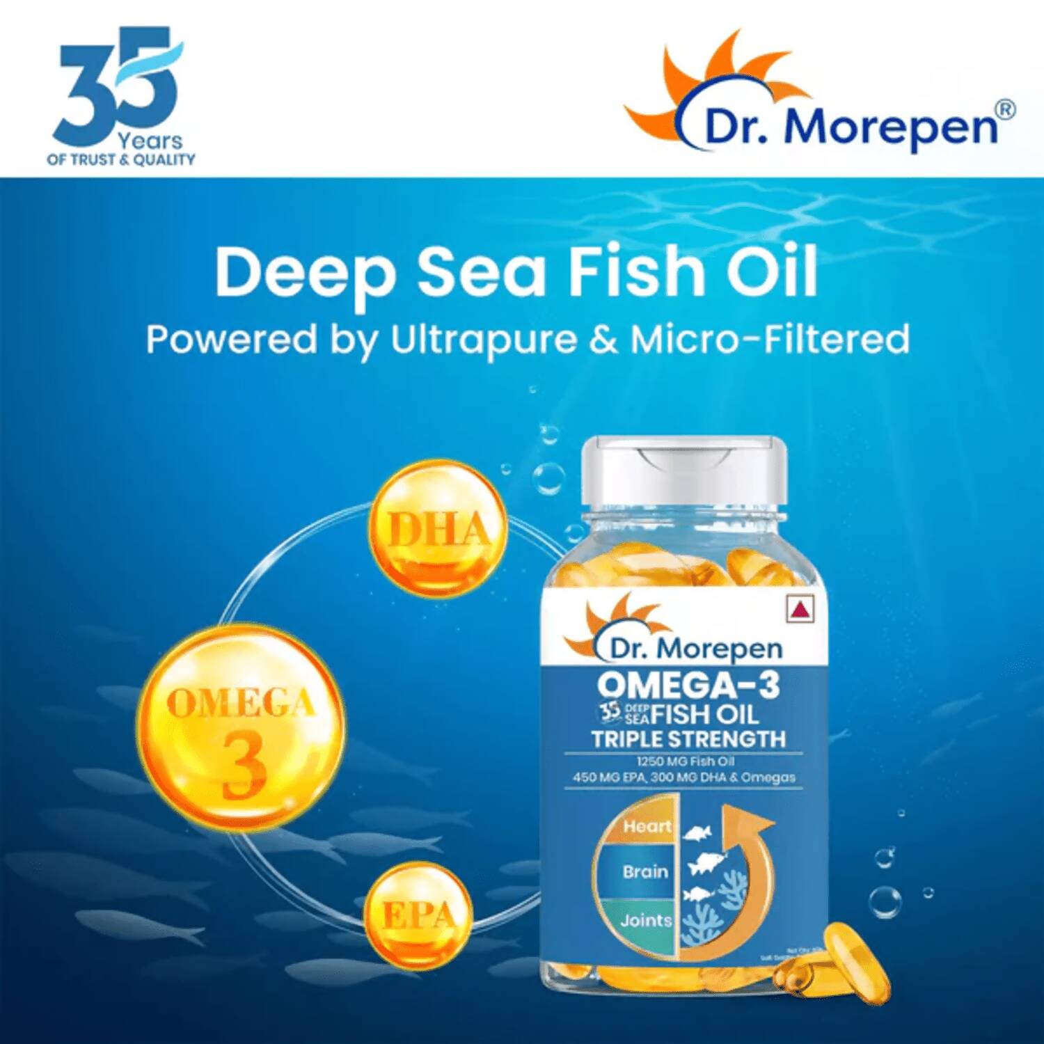 Dr. Morepen Multivitamin Women Tablets and Omega 3 Deep Sea Fish Oil Softgels Combo - Grab2buy