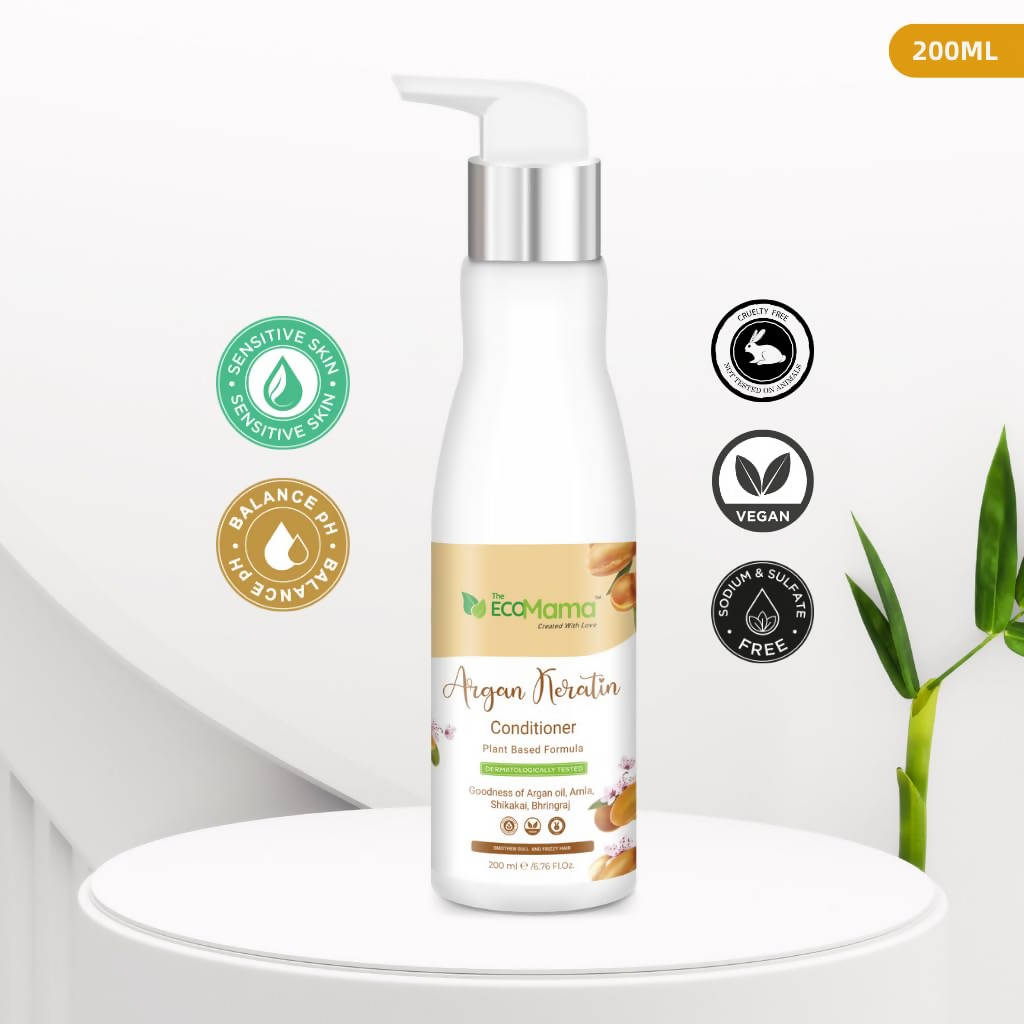 The Eco Mama Argan Keratin Hair Conditioner  Grab2Buy The Eco Mama Grab2Buy