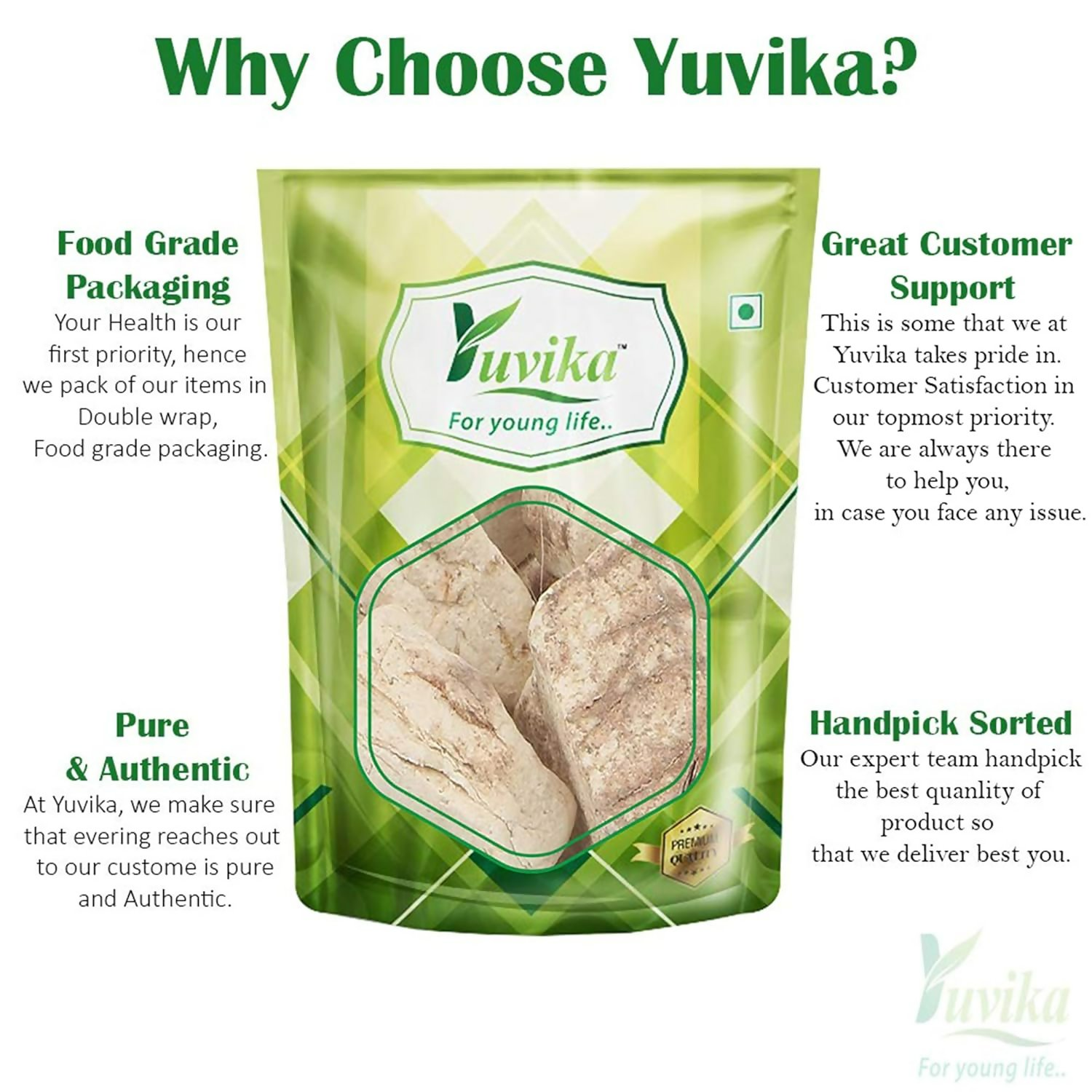 Yuvika Vidharikand Safed Powder - Bidharkand Safed Powder - Puerariatuberosa - Indian Kudzu 