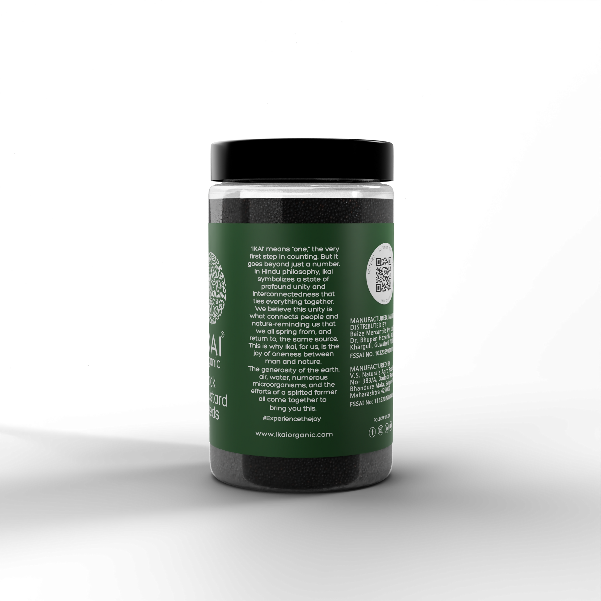 3 - Organic Black Mustard Seeds - 150g