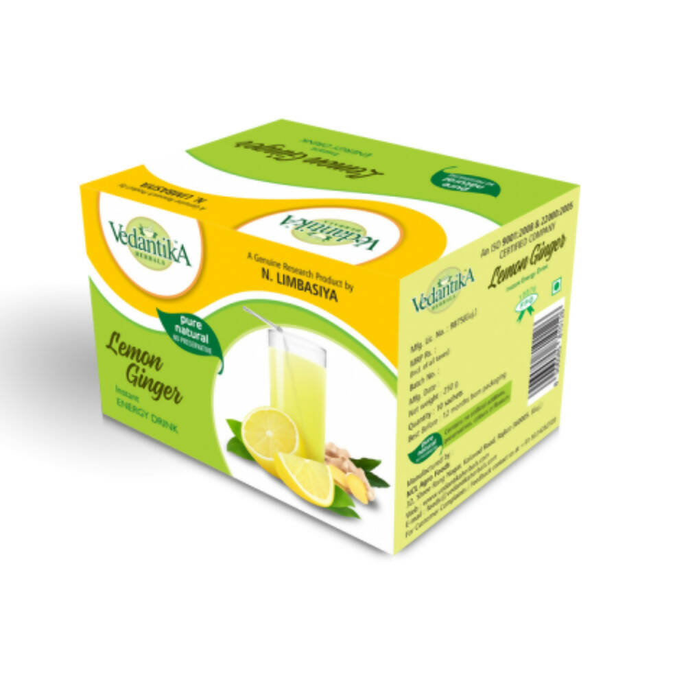 Vedantika Herbals Instant Lemon Ginger Energy Drink  Grab2Buy Vedantika Herbals Grab2Buy