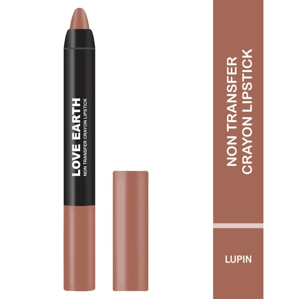 Love Earth Non Transfer Crayon Lipstick-Lupin 