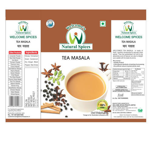 Welcome’s Natural Spices Tea Masala Powder - Grab2buy